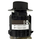 CARTUCHO DE TONER PARA USO EM RICOH AFICIO MPC3003/MPC3503/MPC3004/MPC3504 BLACK 380GRS RESTORE - SMJ 